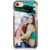 Personalised Jigsaw Puzzle Photo Black Impact Phone Case for iPhone SE 8 7 Plus