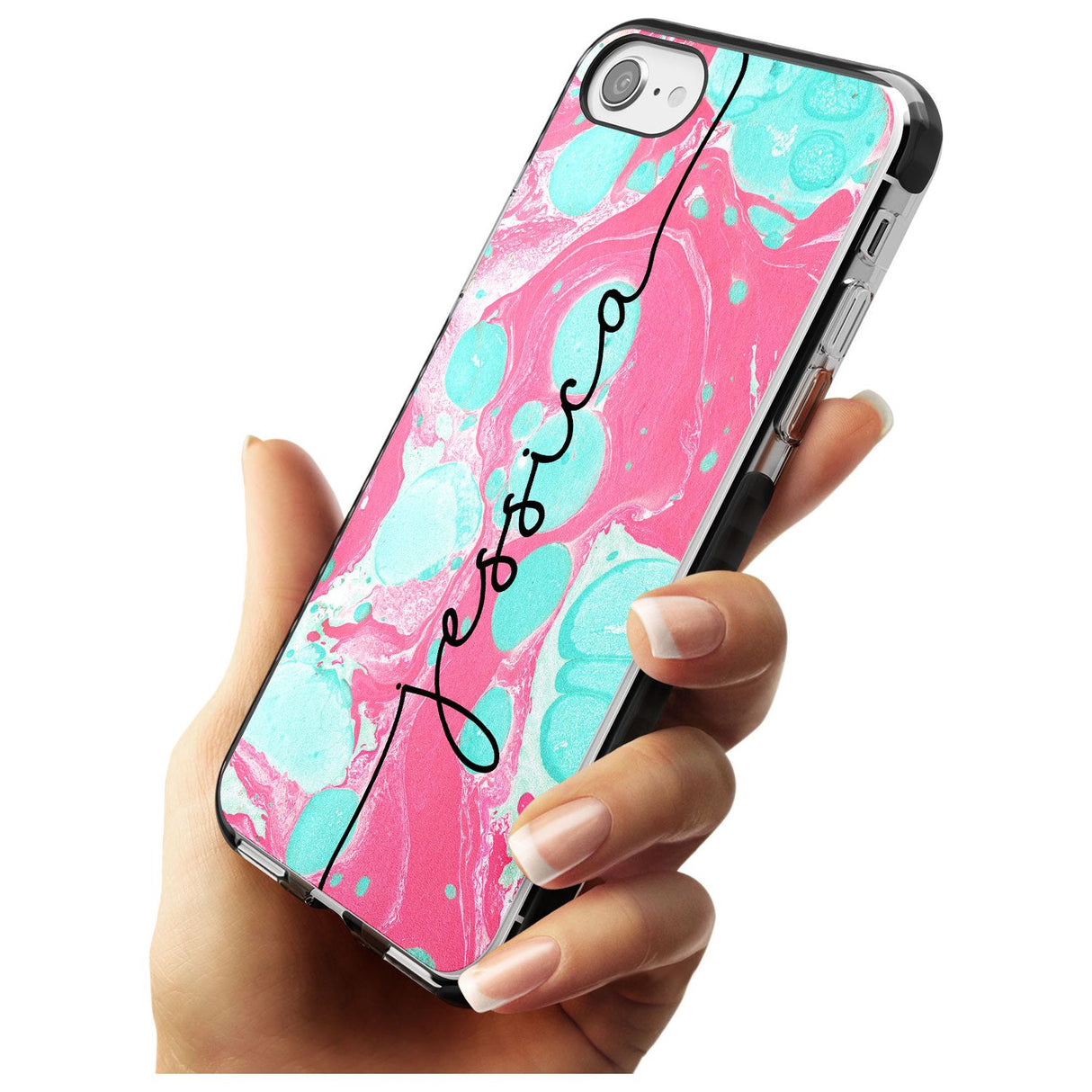 Turquoise & Pink - Marbled iPhone Case   Custom Phone Case - Case Warehouse