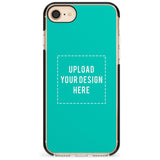 Personalised Your Own Design Black Impact Phone Case for iPhone SE 8 7 Plus