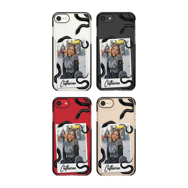 Personalised Snake Instant Photo Phone Case for iPhone SE