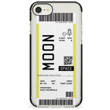 Moon Custom Space Travel Ticket iPhone Case  Black Impact Custom Phone Case - Case Warehouse