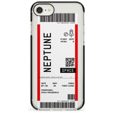 Neptune Space Travel Ticket iPhone Case  Black Impact Custom Phone Case - Case Warehouse