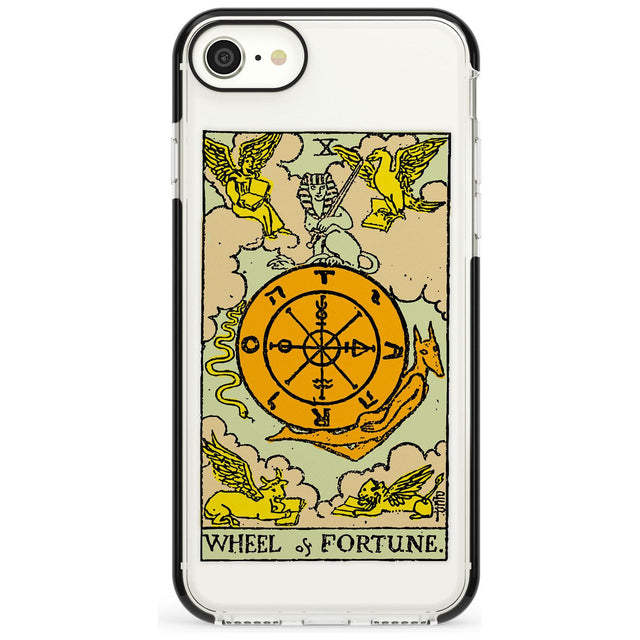 Wheel of Fortune Tarot Card - Colour Pink Fade Impact Phone Case for iPhone SE 8 7 Plus