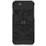 Wheel of Fortune Tarot Card - Transparent Pink Fade Impact Phone Case for iPhone SE 8 7 Plus