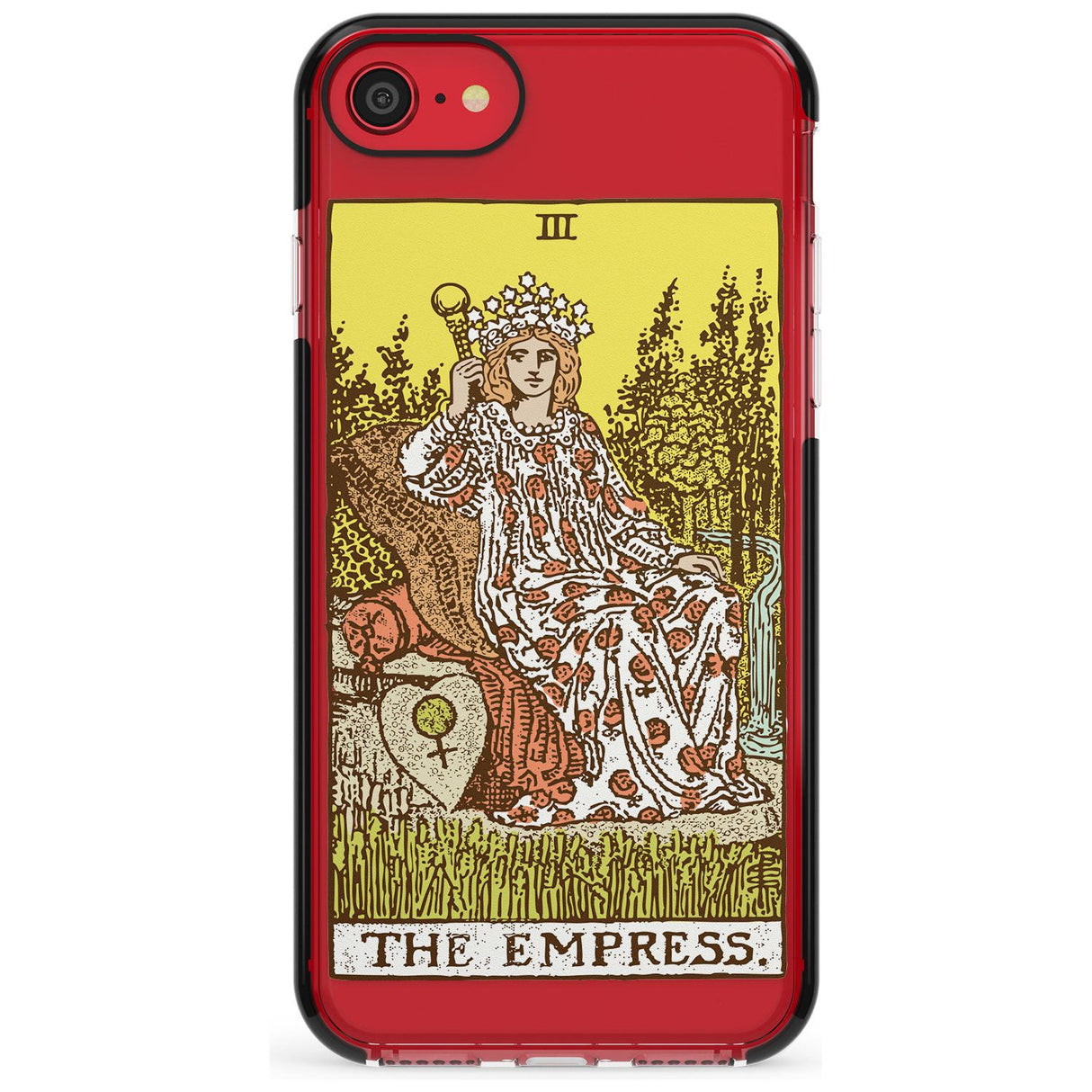 The Empress Tarot Card - Colour Pink Fade Impact Phone Case for iPhone SE 8 7 Plus