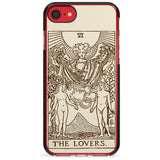 The Lovers Tarot Card - Solid Cream Pink Fade Impact Phone Case for iPhone SE 8 7 Plus