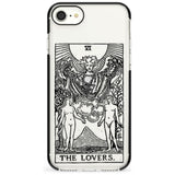 The Lovers Tarot Card - Transparent Pink Fade Impact Phone Case for iPhone SE 8 7 Plus