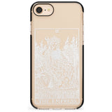 The Empress Tarot Card - White Transparent Pink Fade Impact Phone Case for iPhone SE 8 7 Plus