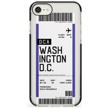 Washington D.C. Boarding Pass iPhone Case  Black Impact Custom Phone Case - Case Warehouse