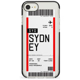 Sydney Boarding Pass iPhone Case  Black Impact Custom Phone Case - Case Warehouse