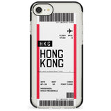 Hong Kong Boarding Pass iPhone Case  Black Impact Custom Phone Case - Case Warehouse