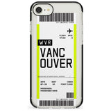 Vancouver Boarding Pass iPhone Case  Black Impact Custom Phone Case - Case Warehouse