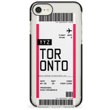 Toronto Boarding Pass iPhone Case  Black Impact Custom Phone Case - Case Warehouse