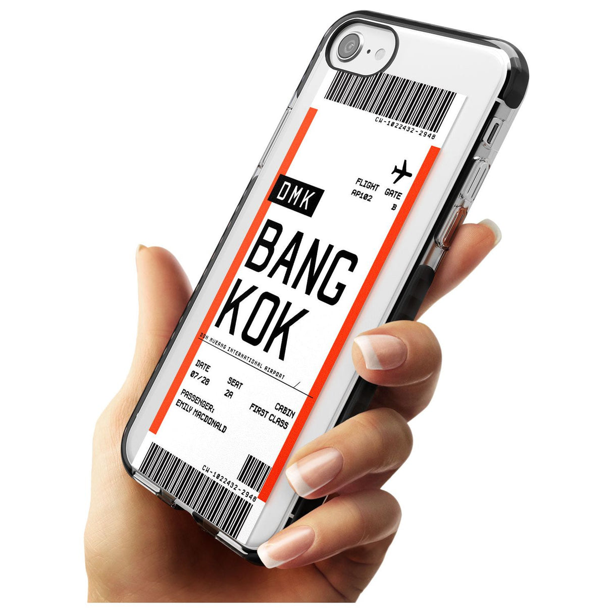 Bangkok Boarding Pass iPhone Case   Custom Phone Case - Case Warehouse