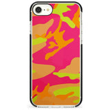 Neon Camo Black Impact Phone Case for iPhone SE 8 7 Plus