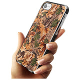 Leaves Camo Black Impact Phone Case for iPhone SE 8 7 Plus