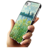 Banks of the Seine by Claude Monet Pink Fade Impact Phone Case for iPhone SE 8 7 Plus