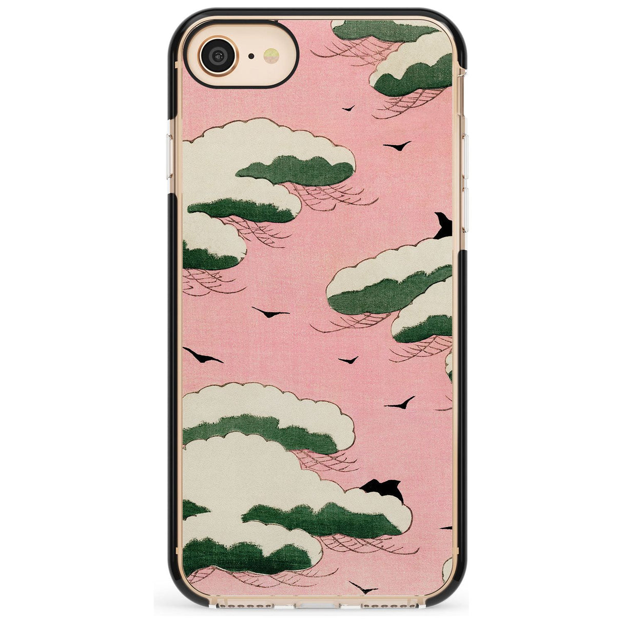 Japanese Pink Sky by Watanabe Seitei Pink Fade Impact Phone Case for iPhone SE 8 7 Plus