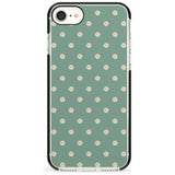 Daisy Pattern - Teal Cute Floral Daisy Design Pink Fade Impact Phone Case for iPhone SE 8 7 Plus