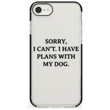 Plans with Dog Black Impact Phone Case for iPhone SE 8 7 Plus