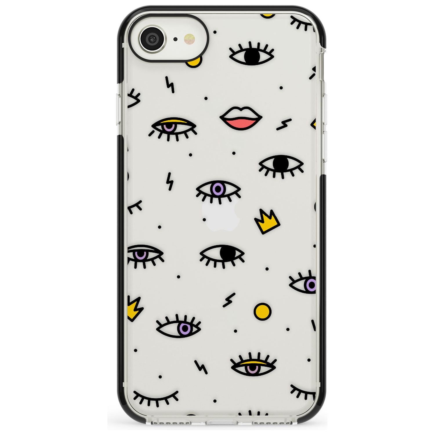 Eyes & Lips Icons iPhone Case  Black Impact Phone Case - Case Warehouse