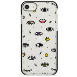 Eyes & Lips Icons iPhone Case  Black Impact Phone Case - Case Warehouse