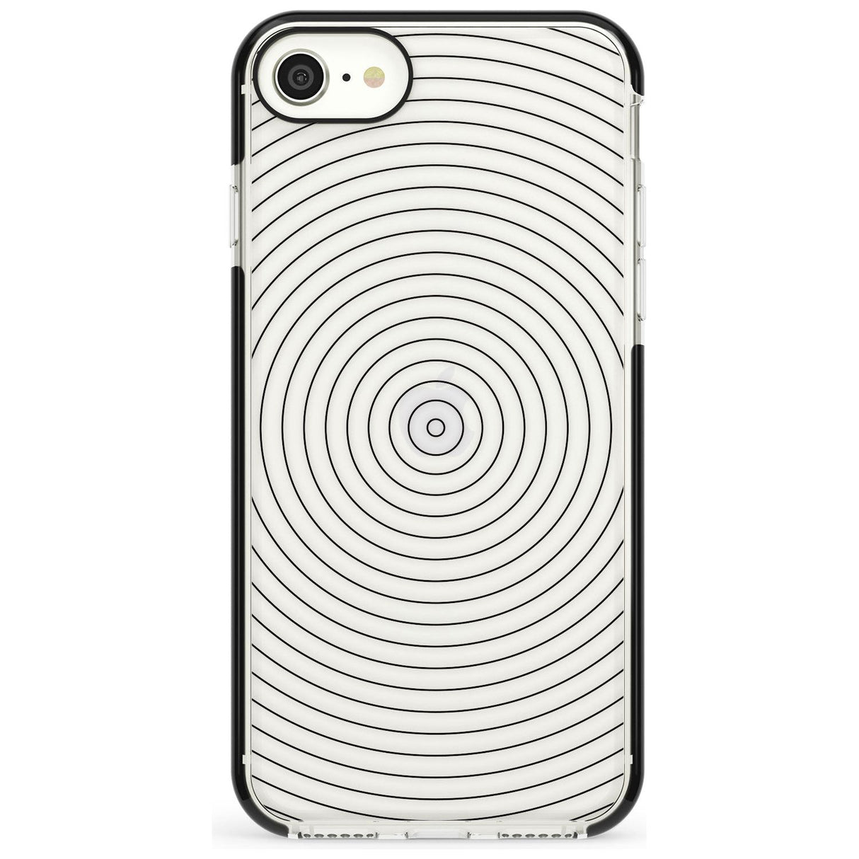 Abstract Lines: Circles Pink Fade Impact Phone Case for iPhone SE 8 7 Plus