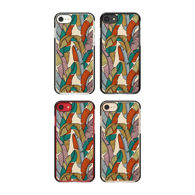 Abstract Leaves Phone Case for iPhone SE