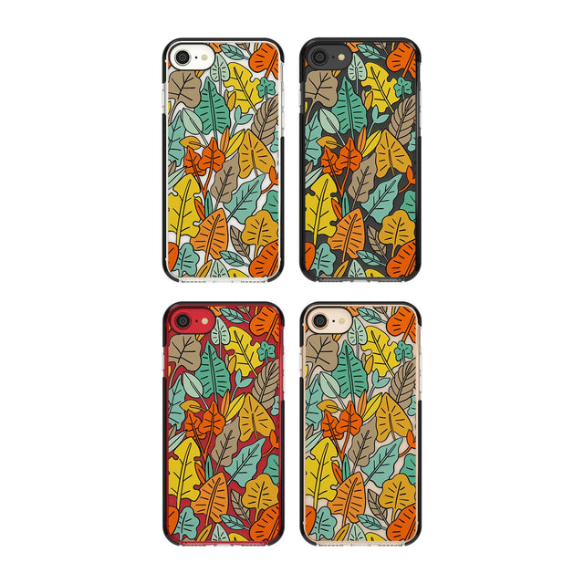 Abstract Leaves Phone Case for iPhone SE