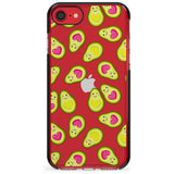 Avocado Love Black Impact Phone Case for iPhone SE 8 7 Plus