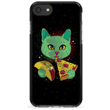 Pizza Purr Black Impact Phone Case for iPhone SE 8 7 Plus