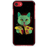 Pizza Purr Black Impact Phone Case for iPhone SE 8 7 Plus