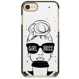 Girl Boss Black Impact Phone Case for iPhone SE 8 7 Plus