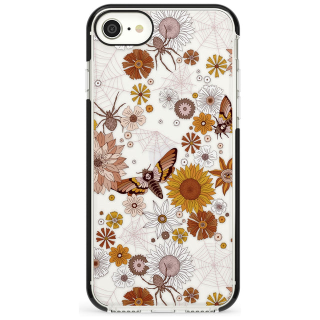 Halloween Wildlife Phone Case iPhone 7/8 / Black Impact Case,iPhone SE / Black Impact Case Blanc Space