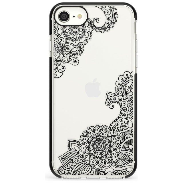 Black Henna Botanicals Black Impact Phone Case for iPhone SE 8 7 Plus