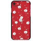 Stars & Clouds Pink Fade Impact Phone Case for iPhone SE 8 7 Plus