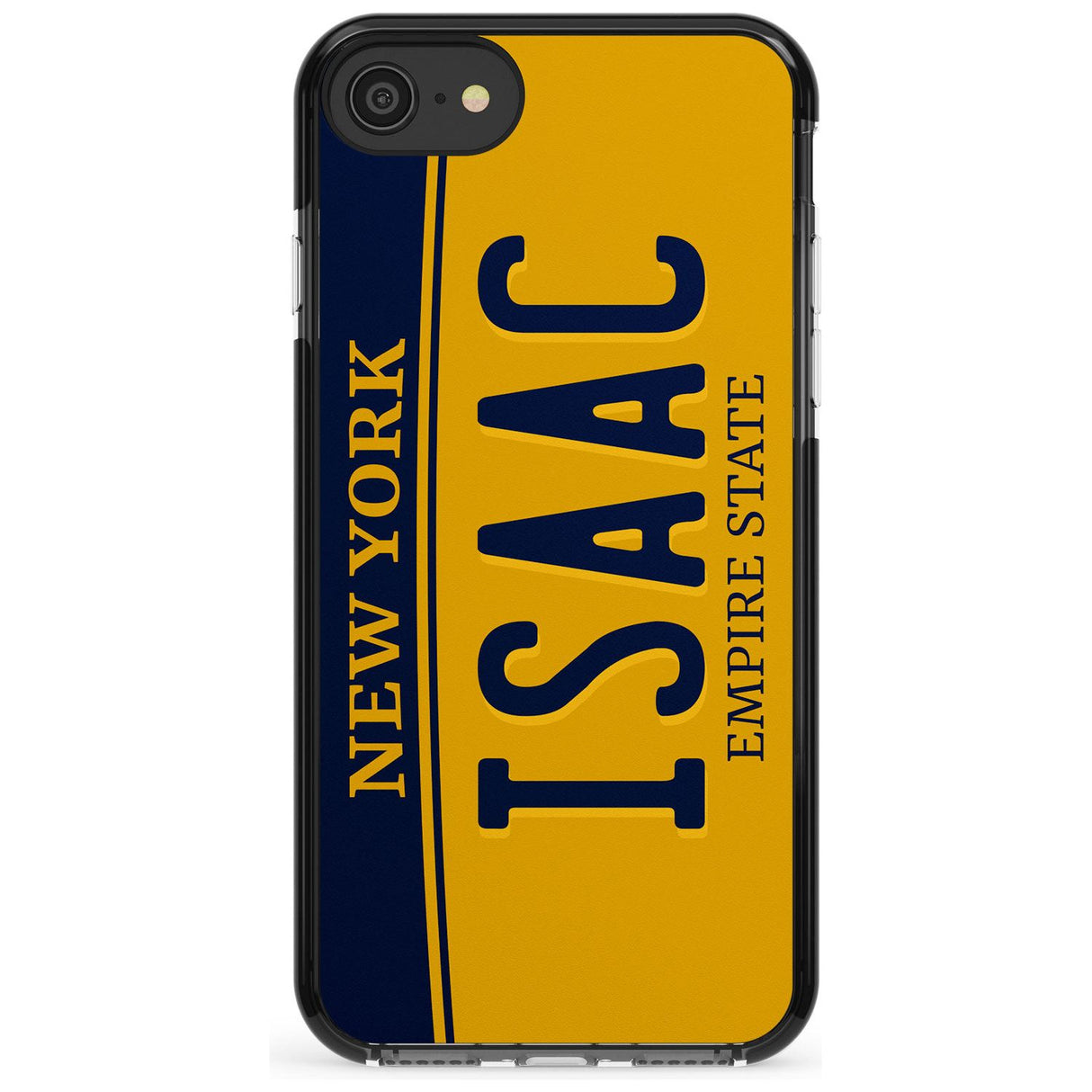 New York License Plate Pink Fade Impact Phone Case for iPhone SE 8 7 Plus