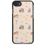 Cats with Toys Pink Fade Impact Phone Case for iPhone SE 8 7 Plus