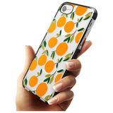 Oranges Pattern Black Impact Phone Case for iPhone SE 8 7 Plus