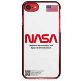 NASA The Worm Black Impact Phone Case for iPhone SE 8 7 Plus