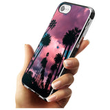 Palm Tree Sunset Photograph Black Impact Phone Case for iPhone SE 8 7 Plus