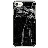 Black Onyx Marble Texture Pink Fade Impact Phone Case for iPhone SE 8 7 Plus