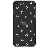 Tiny Panda Pattern Pink Fade Impact Phone Case for iPhone SE 8 7 Plus