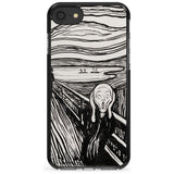 The Scream Black Impact Phone Case for iPhone SE 8 7 Plus