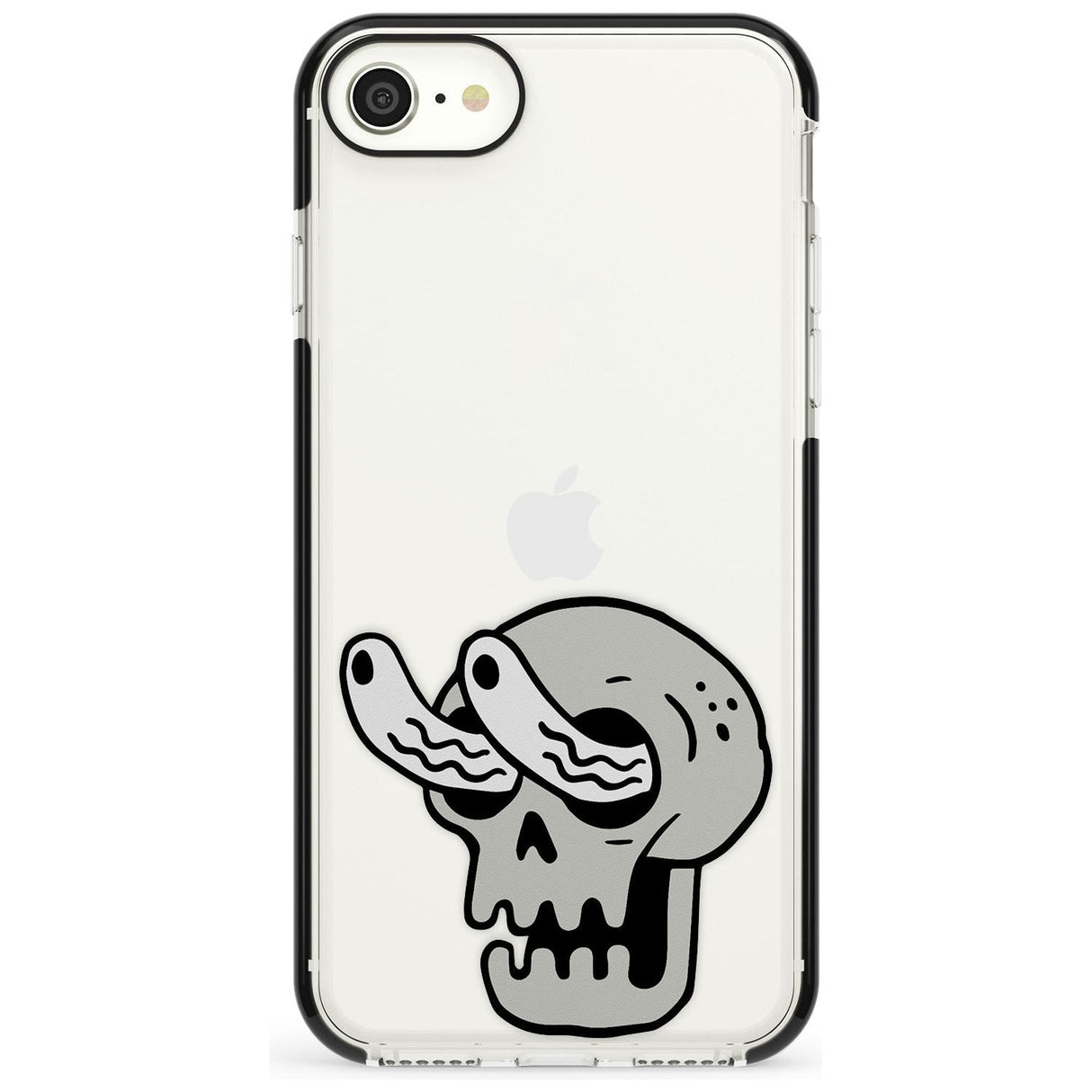 Skull Eyes Black Impact Phone Case for iPhone SE 8 7 Plus