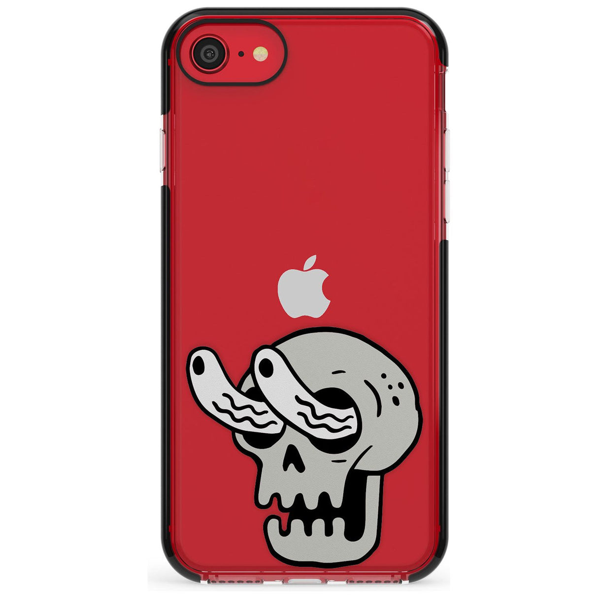 Skull Eyes Black Impact Phone Case for iPhone SE 8 7 Plus