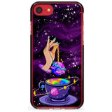 Space Tea Black Impact Phone Case for iPhone SE 8 7 Plus