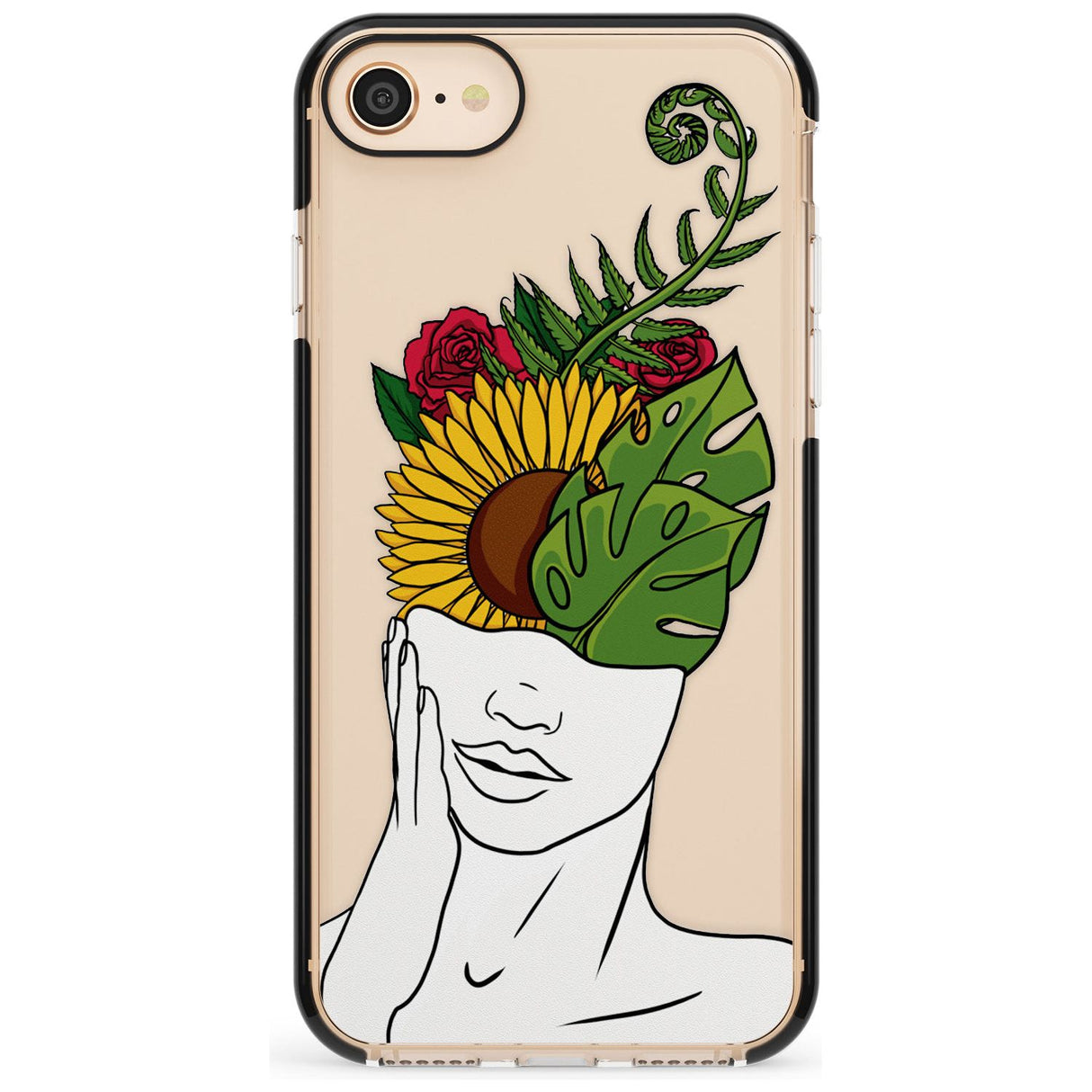 LET THE MIND FLOURISH Pink Fade Impact Phone Case for iPhone SE 8 7 Plus