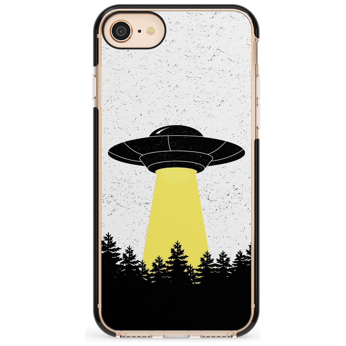 Forest Abduction Black Impact Phone Case for iPhone SE 8 7 Plus