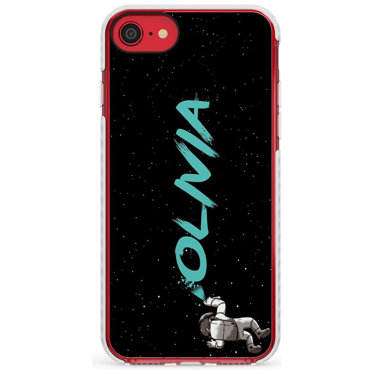 Graffiti Astronaut Slim TPU Phone Case for iPhone SE 8 7 Plus